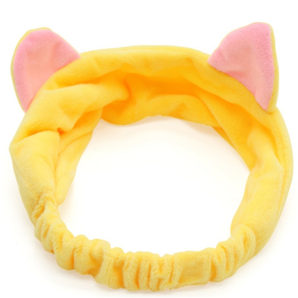 Yellow Cat Ear Soft Headband